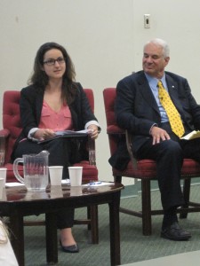 Meaghan Daniel with Clayton Ruby in the aftermath of the G20