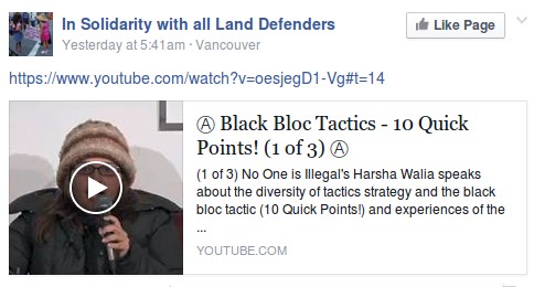 Harsha Walia's video praising violent criminals posted by #ShutDownCanada leaders