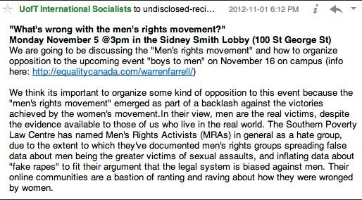 The ISO sponsored the hate party...