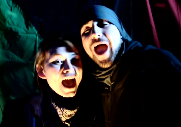 Anarchist Sakura Saunders and her husband Darius M