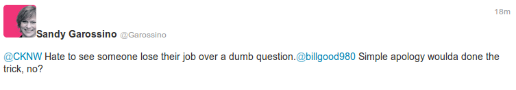 Sandy Garossino Hypocritical