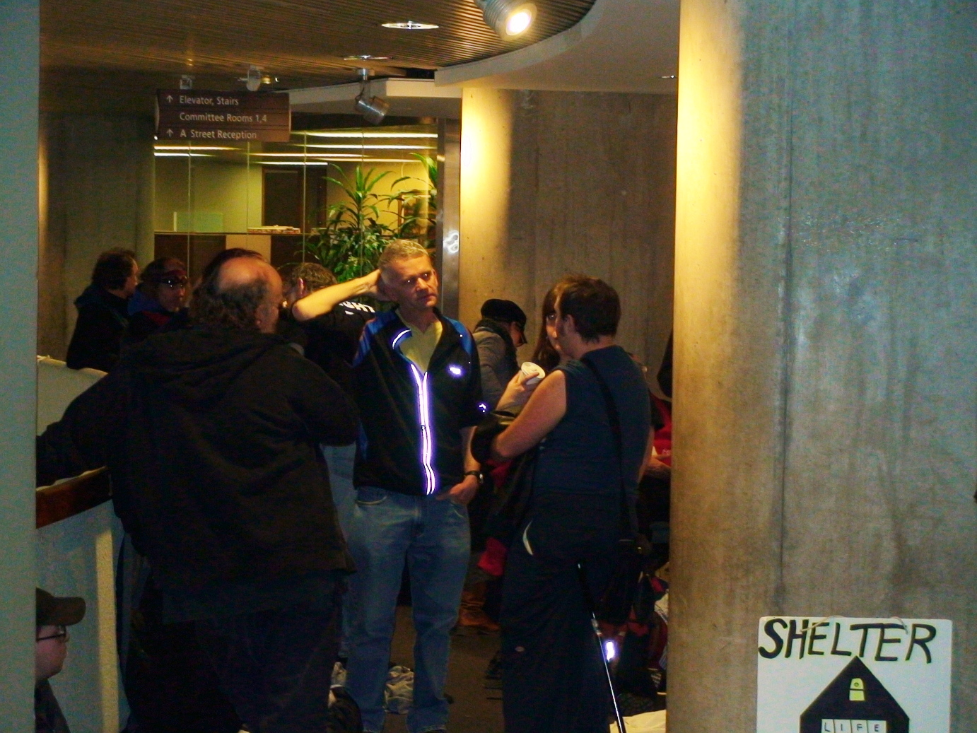 John Clarke from OCAP- I'm sure the glowing eyes are no coincidence...