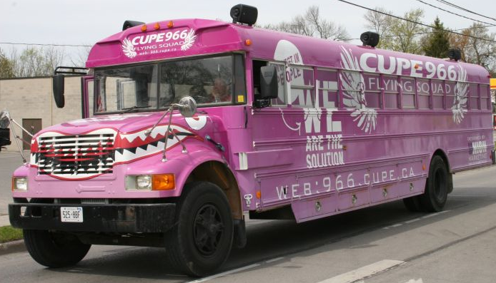 CUPE 966 Flying Squad Bus