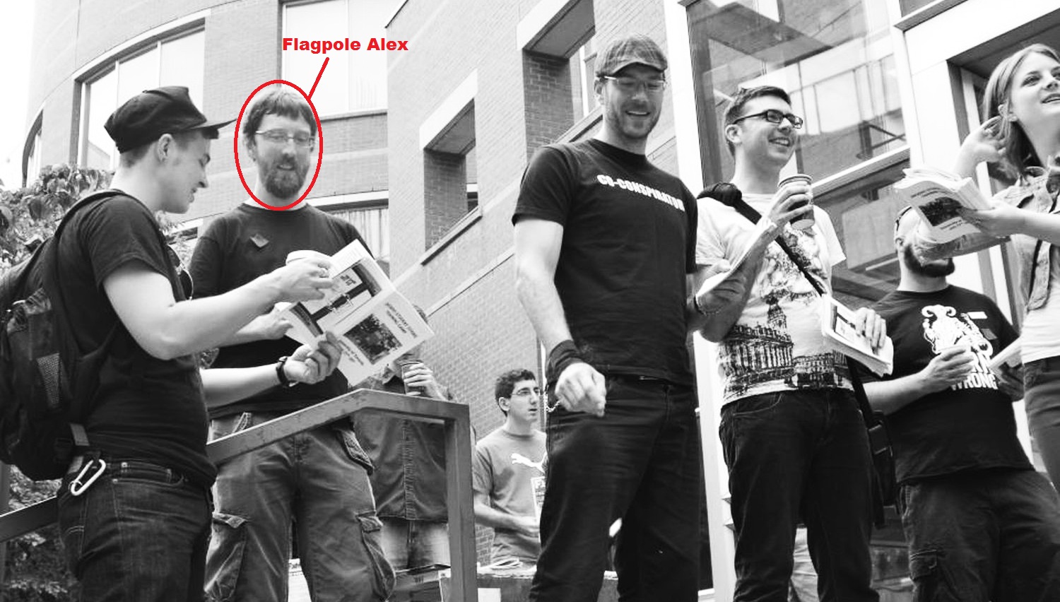 Flagpole Alex's new look...