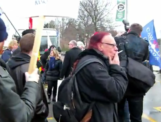 OCAP Anarchist Mark Brill supporting Sid Ryan...