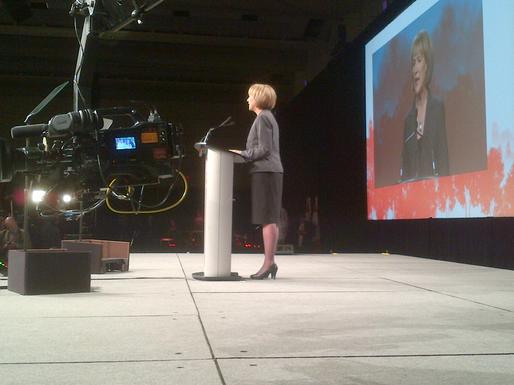 It was mostly about the TV cameras...