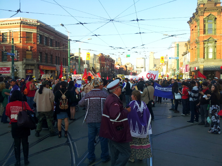 Blocking the Spadina/Queen intersection at rush hour: The radical's strange 