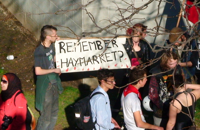 Those of us who've forgotten Haymarket should re-read our history...
