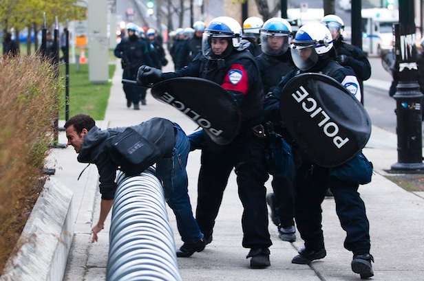 Montreal: There's been many complaints about indecent police behaviour...