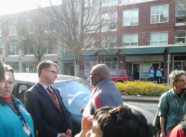 Adrian Dix with Homeless Dave...