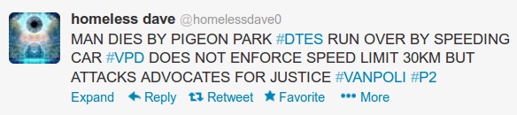 homeless-dave-pidgin-park-accident-speeding-car