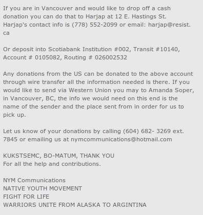 Harjap takes the money for a racist violent hate group...