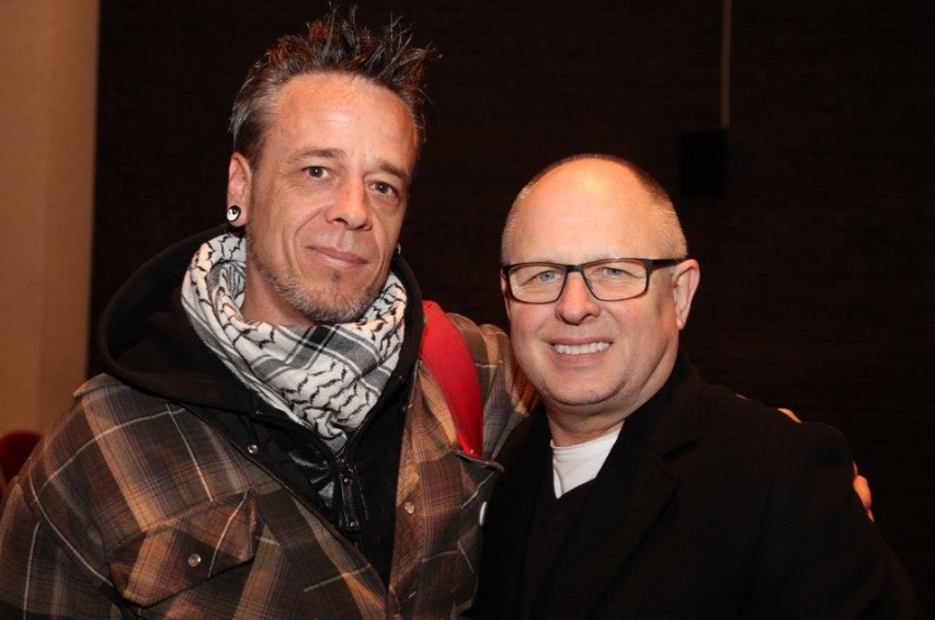 Mike Roy and Sid Ryan at an Ontario Common Front meeting in Toronto...