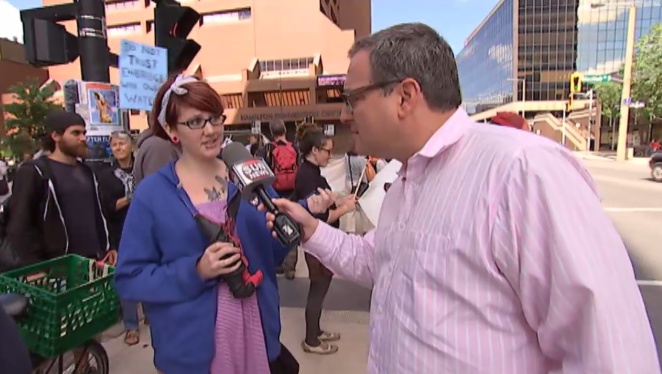 Bailey Lemon being interviewed by Ezra...