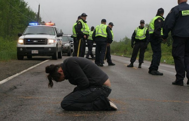 When 'prayer' becomes cop-baiting...