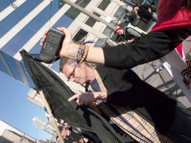 Greg Renouf Deep in the middle of the Black Bloc during a march against police violence...