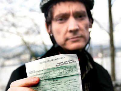 David Eby whining about a legitimate traffic ticket...
