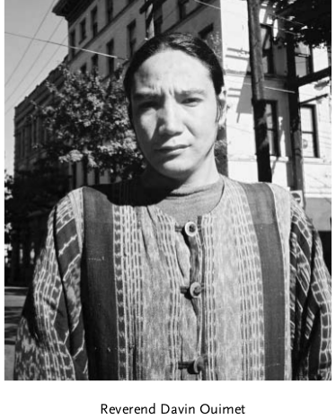 Davyn Calfchild (a.k.a. Davin Ouimet) in a his previous role as a 'reverend'