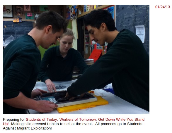 Students make t-shirts for revolutionary fundraiser