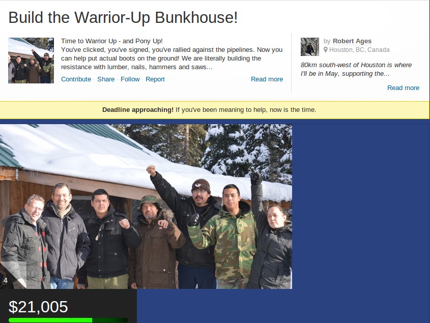 Bob Ages of Council of Canadians handles the money...