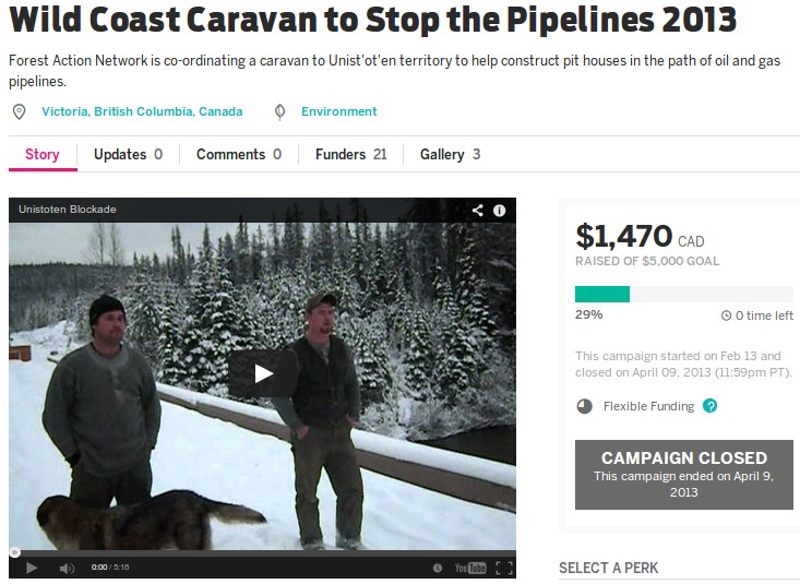 Forest Action Network's Zoe Blunt's fundraiser was a flop...