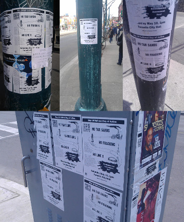 LeadNow.ca's posters are plastered across the city
