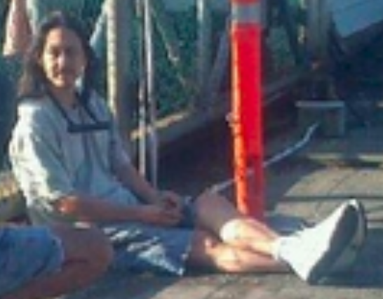 Dan Wallace with his trendy new neckwear...