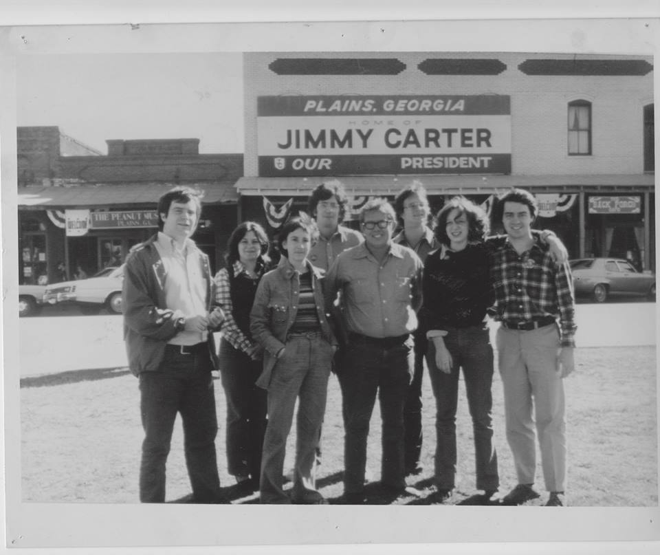 Joel Solomon, and his sister Linda, with Billy Carter during his brother's election campaign