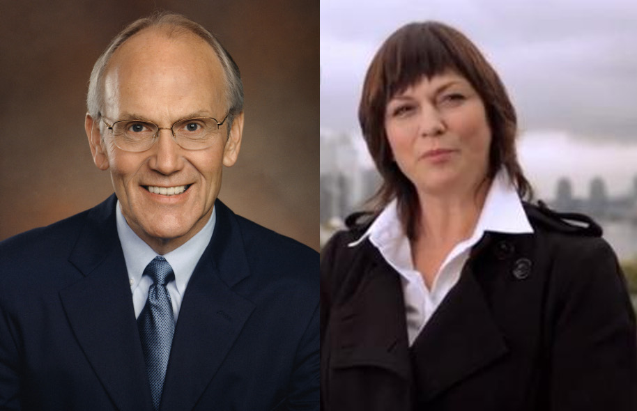 Anti-gay senator Larry Craig, and anti-bullying crusader Sandy Garossino