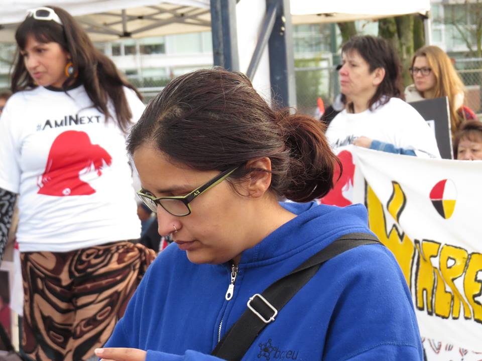 Harsha Walia wearing the latest in BCGEU fashion...