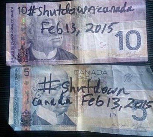 Yes, and they vandalized money...