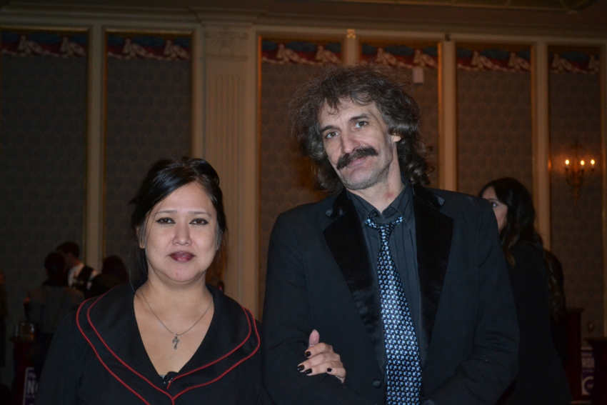 Vancouver Cop Watch's Jamie Richardson (on right)