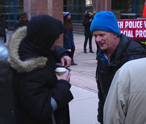 "Terrorist" Julian Ichim with OCAP leader John Clarke