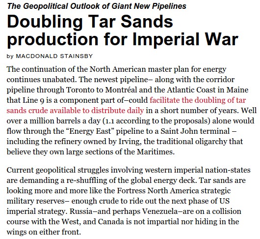 So, he's fighting Canada for Venezuela? 