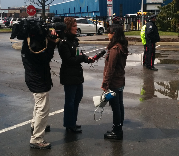 Sakura Saunders interviewed by the CBC