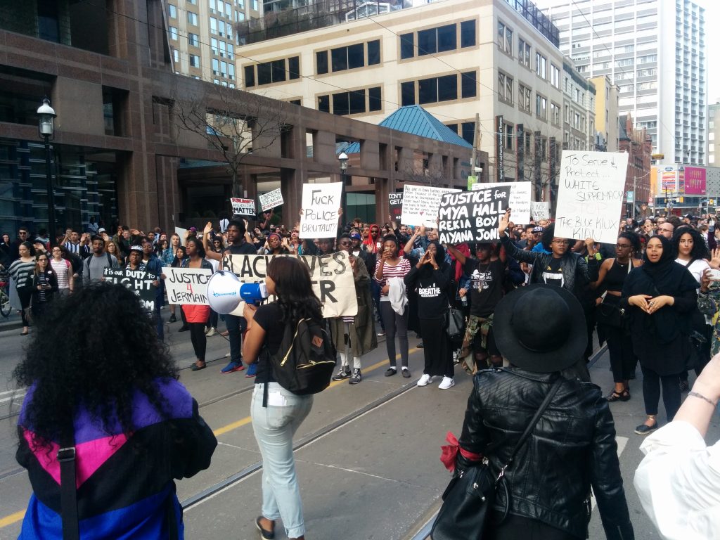 A large crowd showed up...