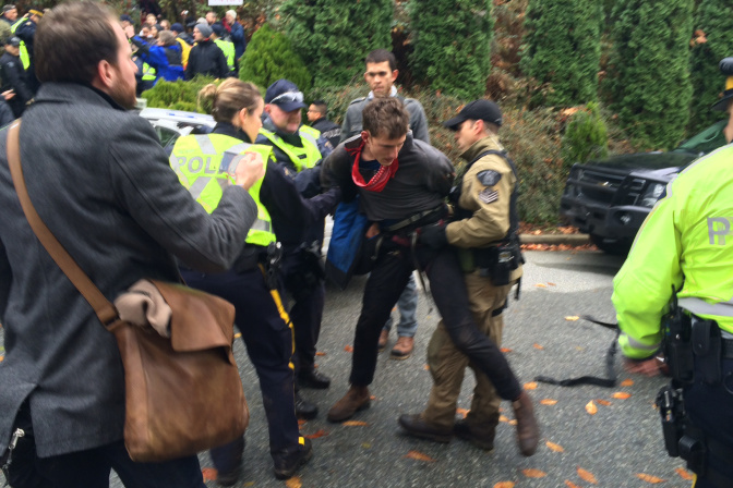 Jakub Markiewicz arrested on Burnaby Mountain...