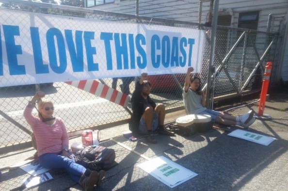 Chevron protest last year...