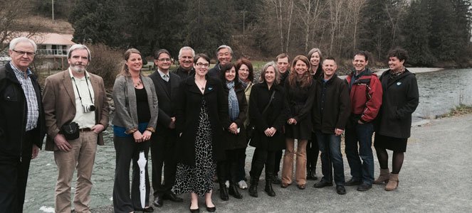 Real Estate Foundation of BC board members with Waterwealth Project in 2014