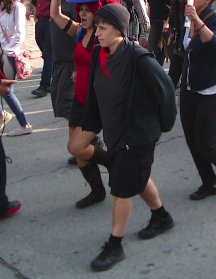 Convicted G20 riot organizer Mandy Hiscocks.