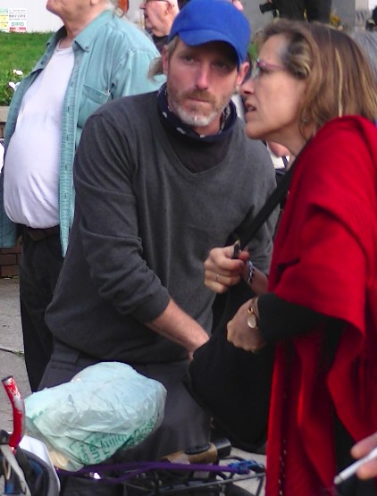 Dave Vasey & Angela Bischoff whispering sweet nothing